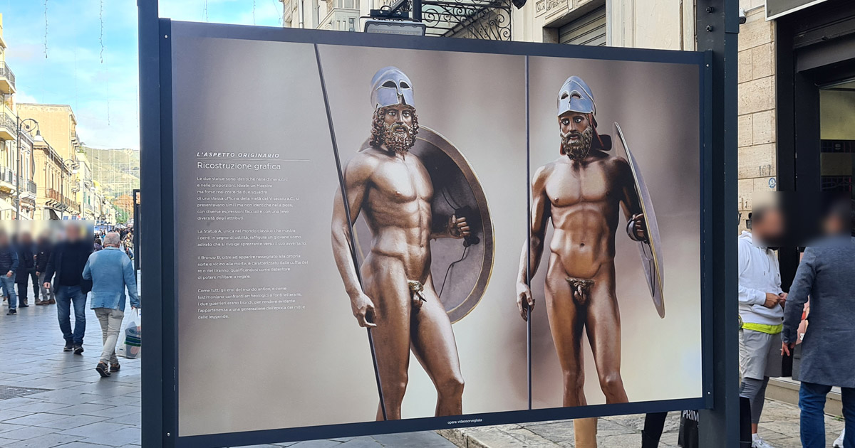 Dal Mito alla Storia. Il Mistero dei Bronzi di Riace: una mostra sul Corso Garibaldi per celebrare i mitici guerrieri g.Denominazione