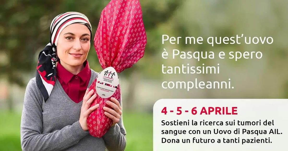 Immagine relativa alla notizia Un Uovo AIL per regalare vita: il 4, 5 e 6 aprile a Reggio Calabria
