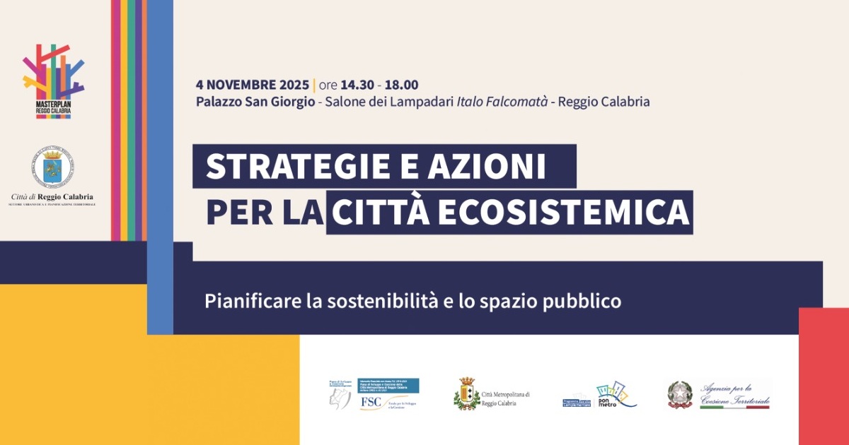 Immagine relativa alla notizia Conferenza stampa - Strategie e azioni per la città ecosistemica (Masterplan RC) Immagine relativa alla notizia Conferenza stampa - Strategie e azioni per la città ecosistemica (Masterplan RC)