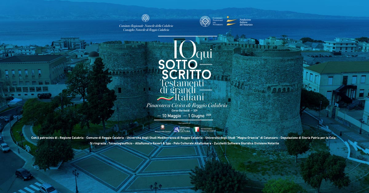 Immagine relativa alla notizia Mostra del Notariato "Io qui sottoscritto. Testamenti di Grandi Italiani"
