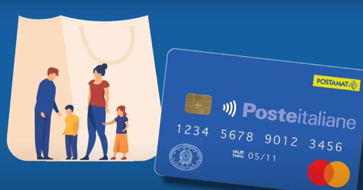 Immagine relativa alla notizia Settore Welfare - Informazioni Carta "Dedicata a Te" erogata da INPS per acquisto di beni di prima necessità - 2024