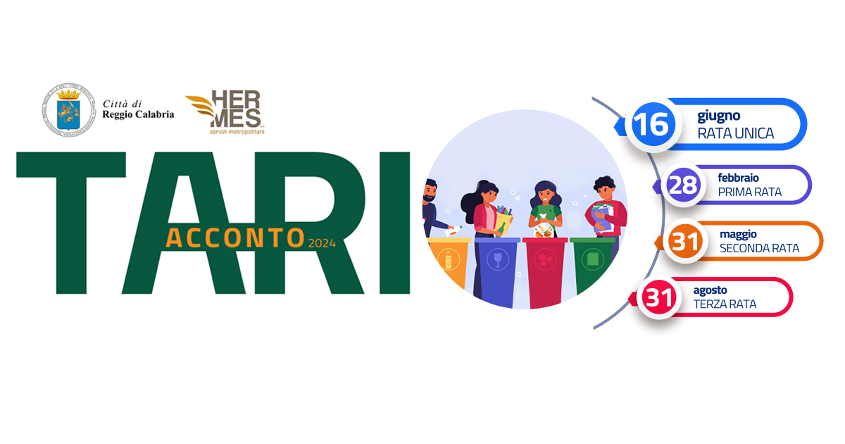 Immagine relativa alla notizia TARI acconto 2024 - scadenza seconda rata