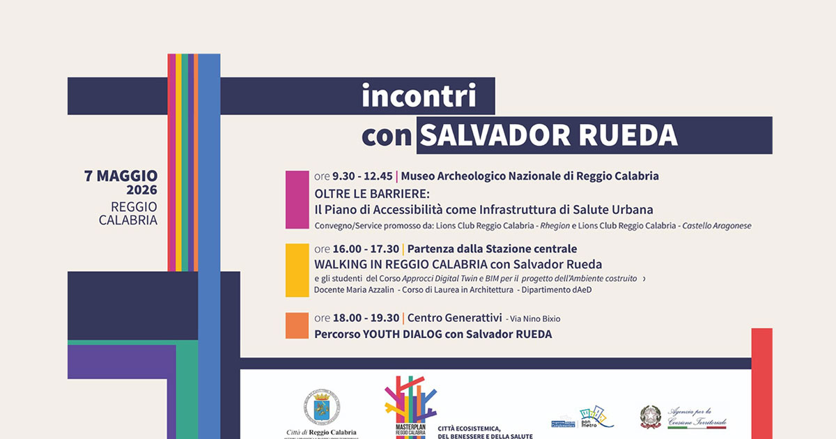 Immagine relativa alla notizia Evento "Oltre le Barriere: Il Piano di Accessibilità come Infrastruttura di Salute Urbana" - 7 maggio 2026