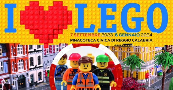 I LOVE LEGO dal 7 settembre in Pinacoteca Civica e al Foyer del Cilea la mostra degli iconici mattoncini colorati I LOVE LEGO dal 7 settembre in Pinacoteca Civica e al Foyer del Cilea la mostra degli iconici mattoncini colorati