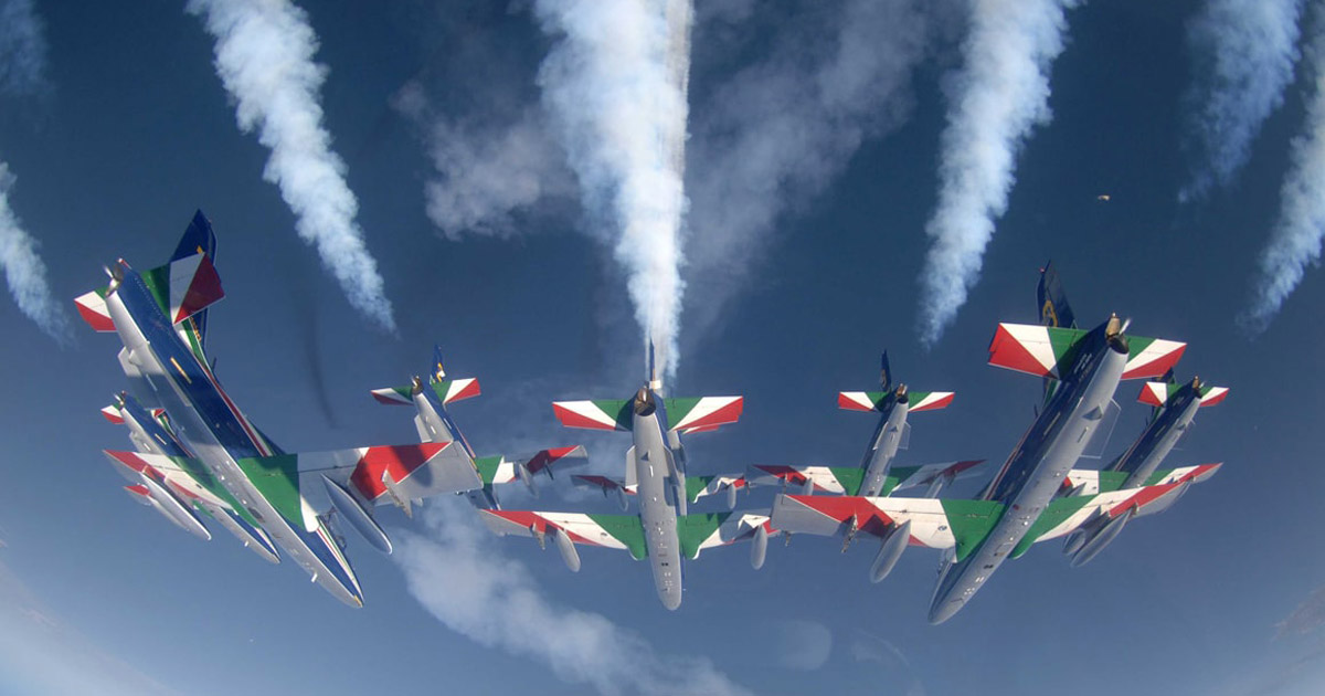 Pattuglia Acrobatica Nazionale "Frecce Tricolori" a Reggio Calabria