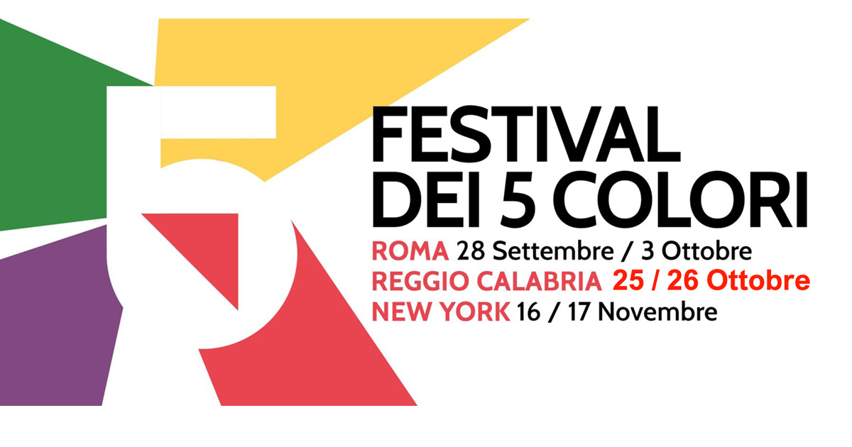 Immagine relativa alla notizia Festival dei 5 colori tra Roma, Reggio Calabria, New York e Washington